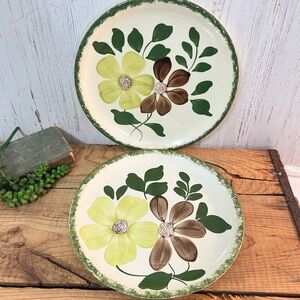 Vintage Blueridge southern potteries plates 9 1/4”